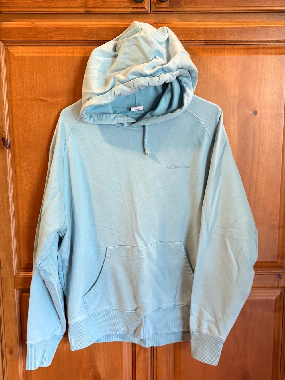 Outdoor Voices Light Blue Hoodie Sweatshirt